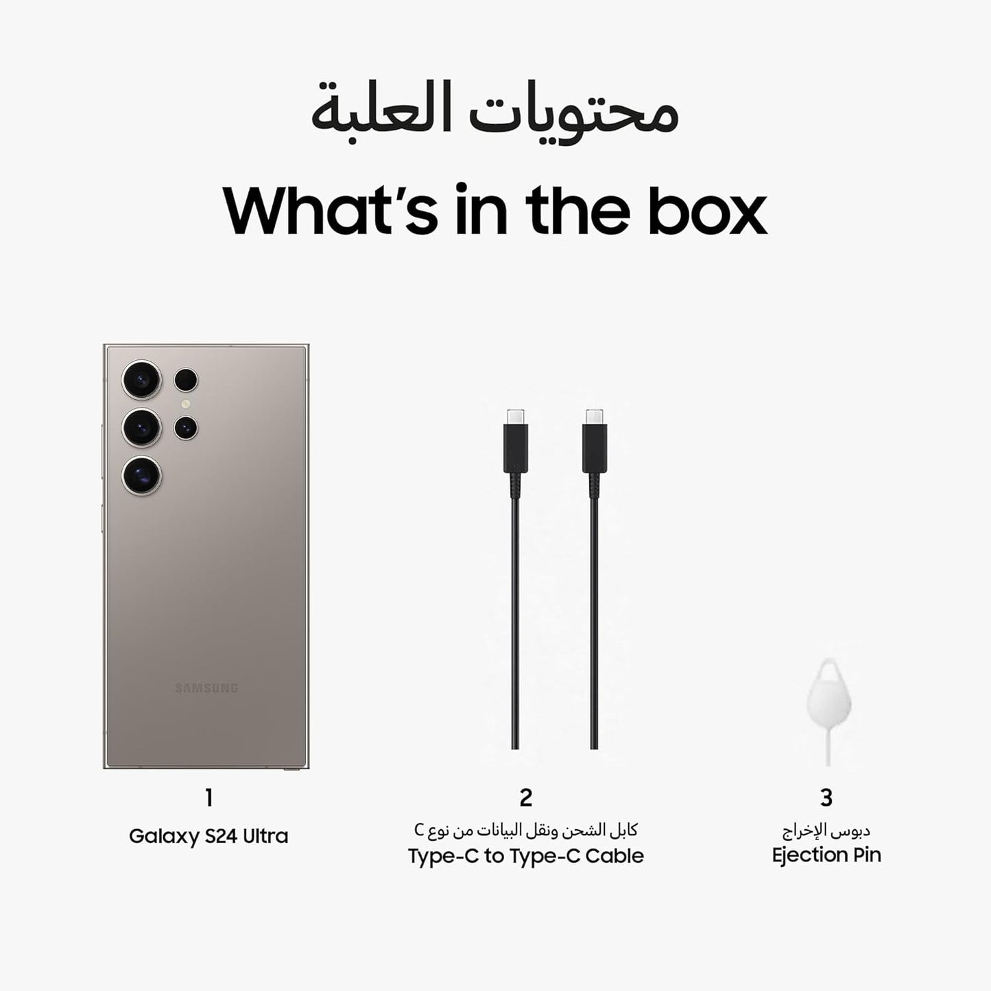 Samsung Galaxy S24 Ultra AI Phone, 256GB Storage, Titanium Gray, 12GB RAM, Android Smartphone, 200MP Camera, S Pen, Long Battery Life