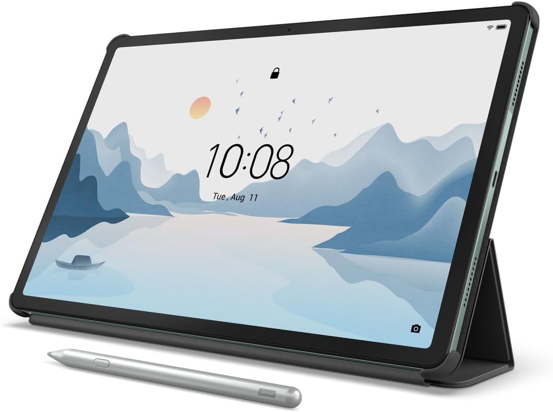 Lenovo Tab P12 with Matte Display with Folio Cover+Pen, 12.7" 3K Paper Like Touch Display