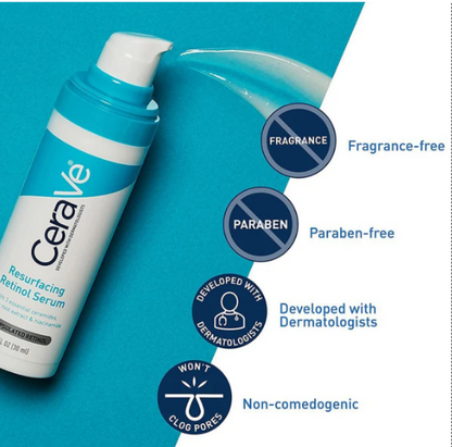 Cerave Resurfacing Retinol Serum Smooth & Revitalize Your Skin