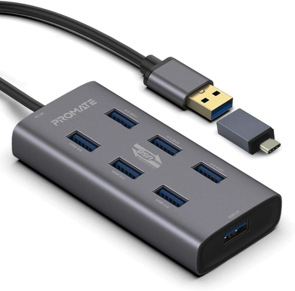 Promate 7 Port USB 3.0 Hub