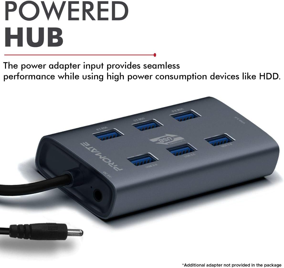 Promate 7 Port USB 3.0 Hub