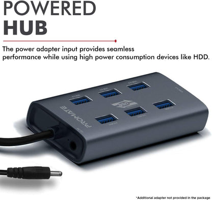 Promate 7 Port USB 3.0 Hub