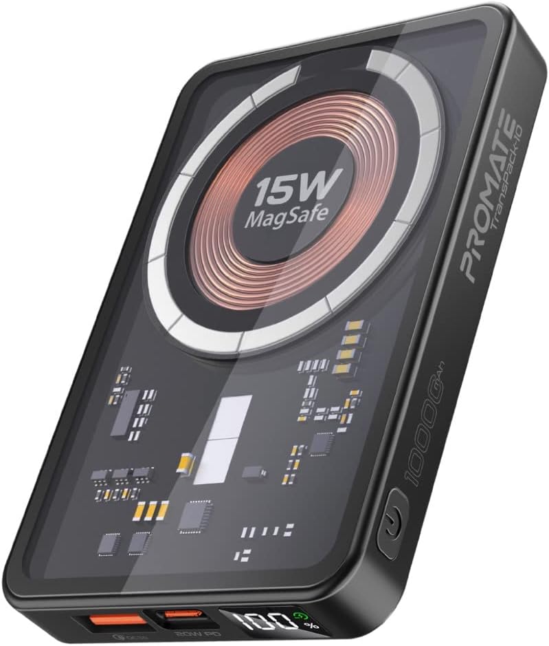 Promate iPhone 15 Magnetic Wireless Power Bank
