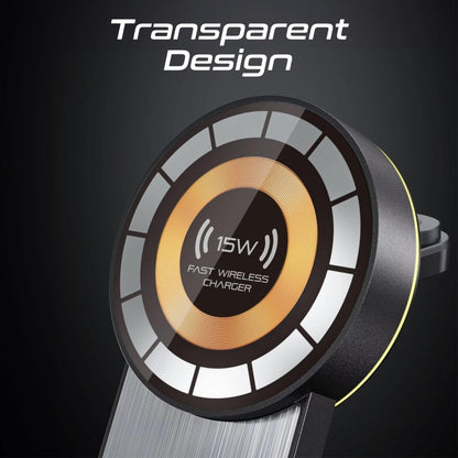 Promate Charging Station, 3-in-1 Slim Transparent Foldable Charging Dock