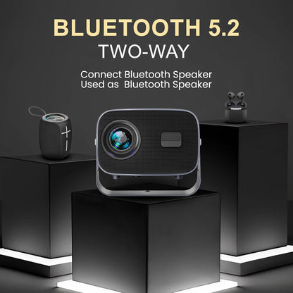 WTONISY LED Projector [ Android 11.0/Electric focus]