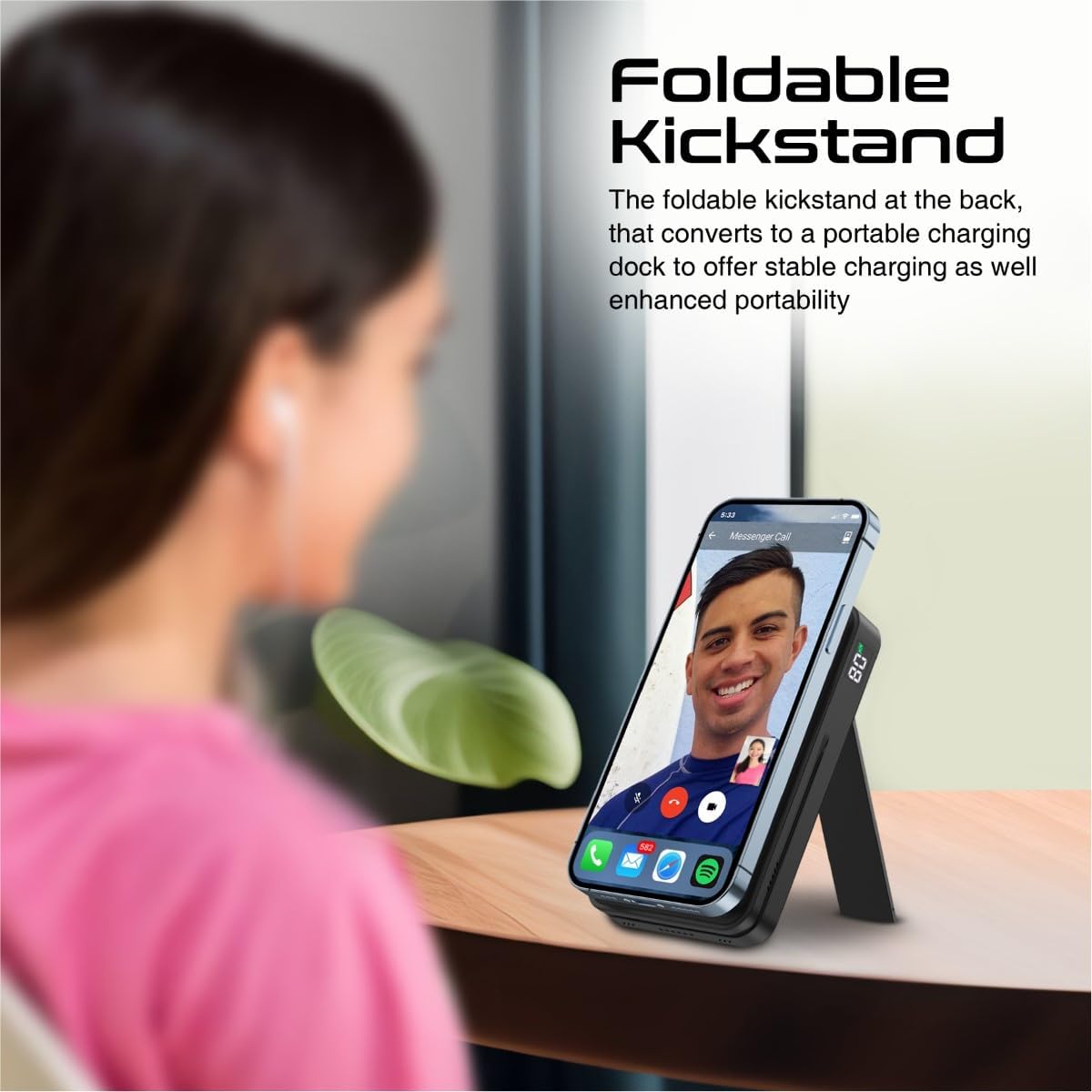Promate Charging Station with Detachable 10000mAh Power Bank