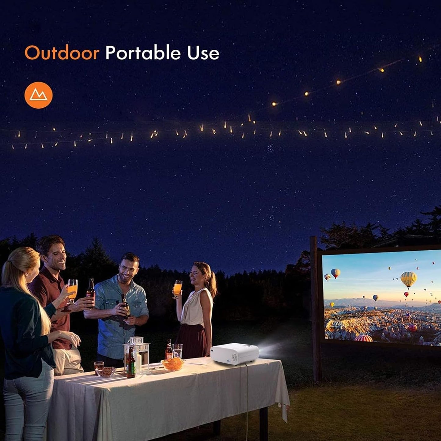 TDOO 4K 1080P WiFi Projector