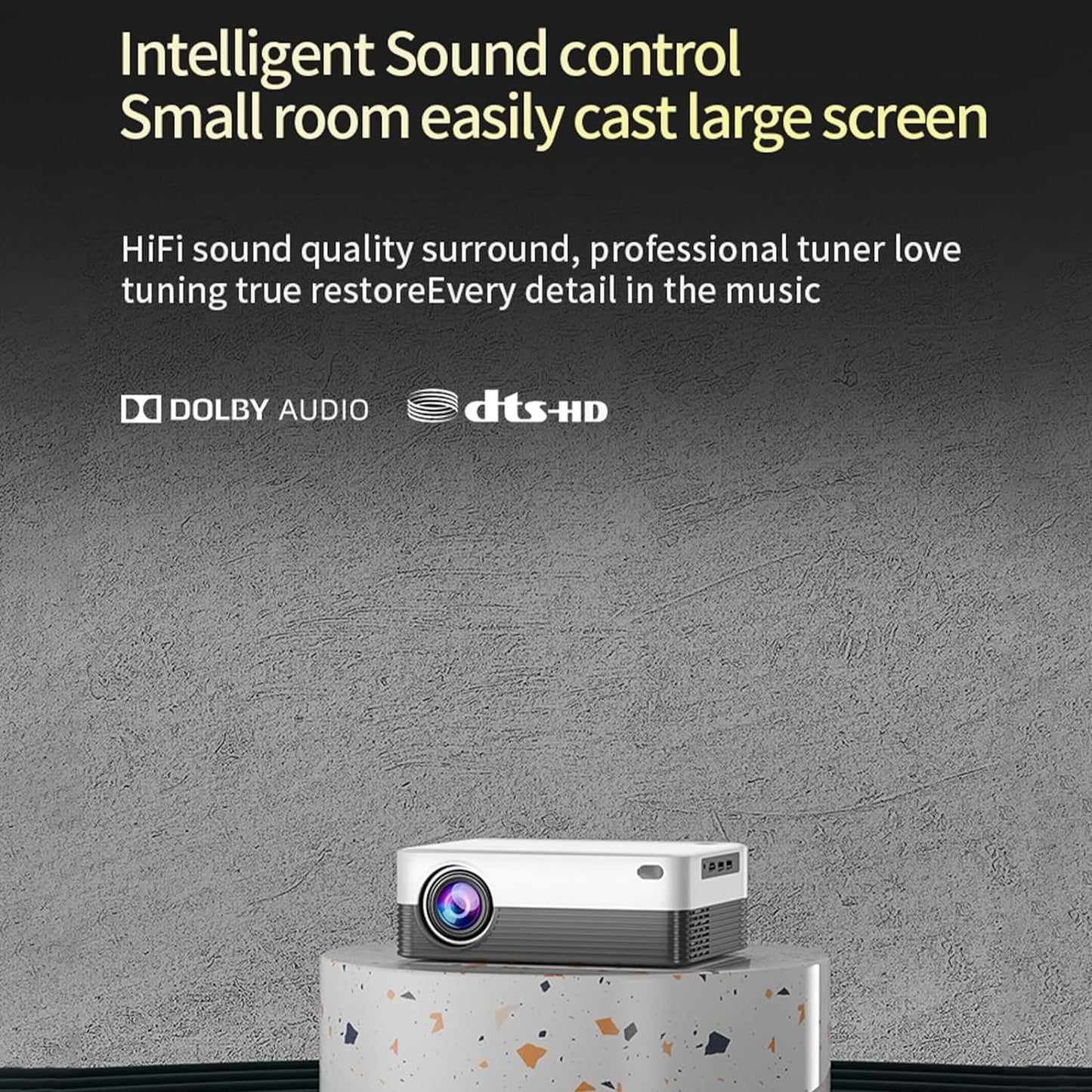 YOMYM Projector,1080P 5G