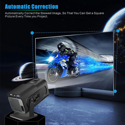 YOMYM Portable Auto Keystone Projector