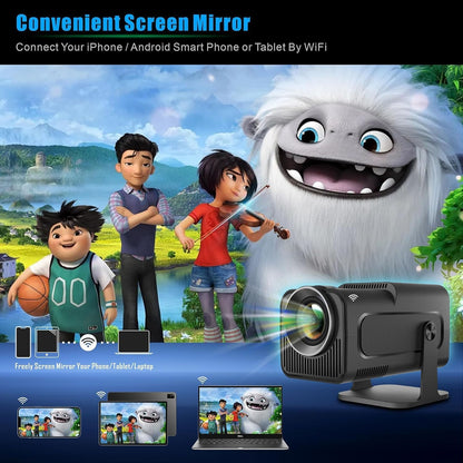 YOMYM Portable Auto Keystone Projector