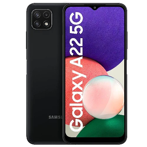 Samsung Galaxy A22 5G Dual SIM, 64GB, 4GB RAM, Gray UAE Version Brand New