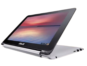 ASUS Renewed - Chromebook Flip C100P Laptop With 11-Inch Touchscreen Display, Intel Celeron Processor/2GB RAM/16GB EMMC/Intel HD Graphics English Silver